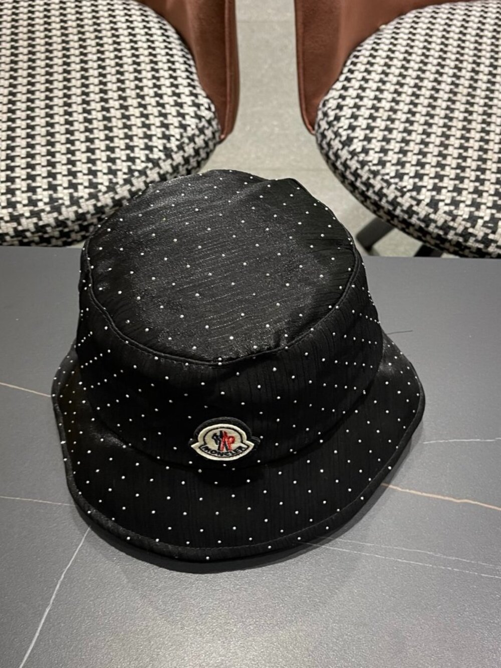 MONCLER Rhinestone Fisherman Hat for Women